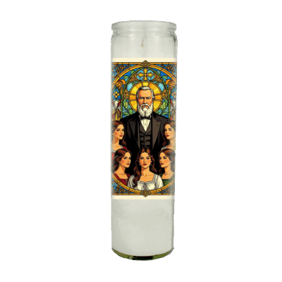 Brother Brigham's Blessed and his  8" Candle